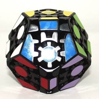 NEW Lanlan Puzzle 12 surfaces magic cube Dodecahedron speed Black Gear