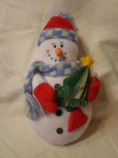 11 Christmas Snowman Fiber optic Light Up Holiday Plush Soft Toy