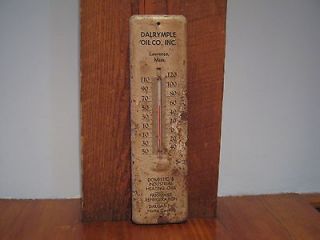 Dalrymple Oil Co Advertising Outdoor Thermometer ~ Lawrence, Mass