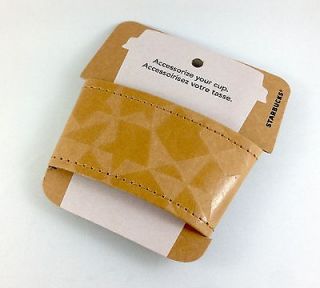 Coffee Recycled Leather Cup Tumbler Holder Sleeve card Reusable