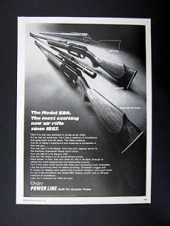 Daisy Power Line Model 880 Air Rifle Gun 1973 print Ad advertisement