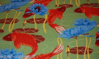 Asia Oriental Wave Lilly Japan China Cotton Fabric Quilt Fabric T373