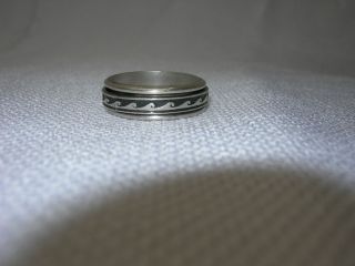 rare~Motion turning WAVE RING~Surfing Waves Move Machine Age~BAND~size