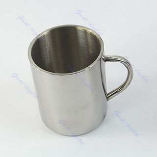 450ml Stainless Steel Coffee Mug Tumbler Camping Mug Double deck