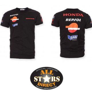 New Official Honda Gas Repsol Team Moto GP T Shirt Black