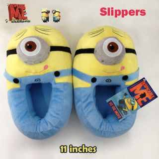 Despicable Me Minion Stewart Character Plush Stuffed Slippers Soft Toy