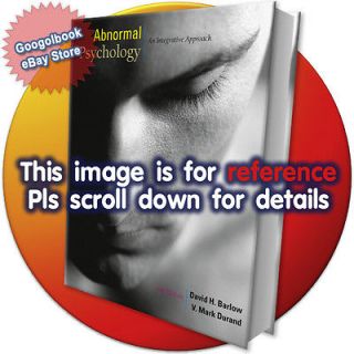 Abnormal Psychology by David Barlow (4th International Edition)