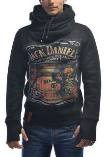 Sweater Funnel Hoodie Vintage Jack Daniels WHISKY LABEL CLASS DESIGN