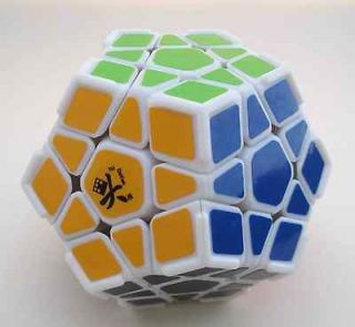US Seller  Dayan Megaminx I w/ Ridges White Twisty Puzzle Magic Cube