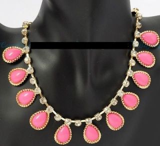 pink and GOLD NECKLACE Stella and Dot inspired CHIC