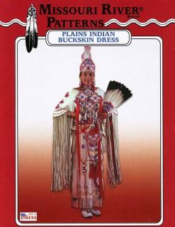 Missouri River Plains Indian Ladies Buckskin Dress Sewing Pattern