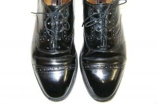 Mens Dress Shoes JOHNSTON & MURPHY Oxfords SZ 9 D Black HERITAGE Cap