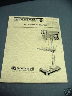 Rockwell 20” Drill Press Instruction Manual