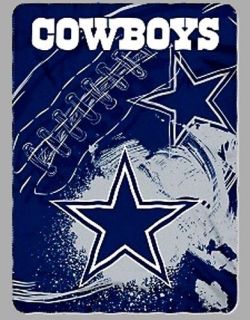 Dallas Cowboys blanket bedding 90x66 fleece  NFL XXL we
