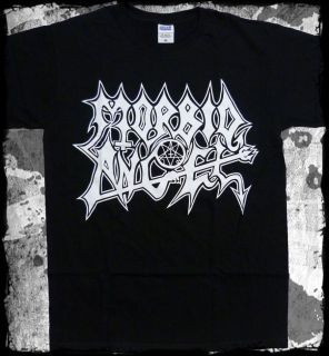 Morbid Angel   White Logo t shirt   Official   FAST SHIP