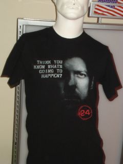 Mens 24 You Dont Know Jack Bauer TV Show Anti Terrorism T Shirt