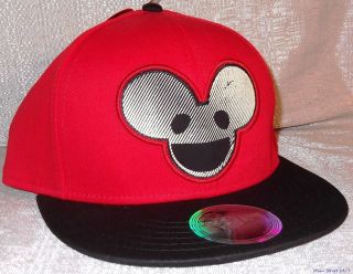 DEADMAU5 Glow in the Dark Embroidered Red/Black Snapback Baseball CAP