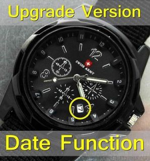 NEW Hour Dial Date Clock Military Army Sport Men Quartz Wrist Watch
