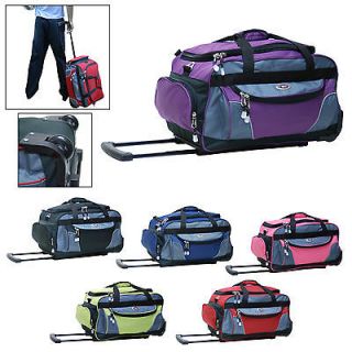 21 Rolling Duffel Bag Travel Tote Duffle Bag Wheeled Luggage Carry on