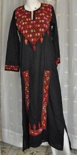 Hand Stitched Egyptian Bedouin Caftan Abaya Dress #13