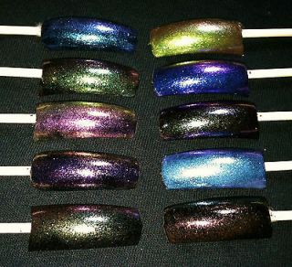 NEW DUO CHROME COLOR MORPHING CHAMELEON PIGMENTS, NAIL POLISH   PICK