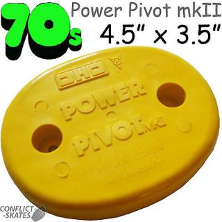 DHD Power Pivot Skateboard Tail Saver NOS Original 1970s yellow skid
