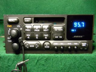 Cadillac BOSE Tape Cassette Radio  Ipod aux input part # 15075614