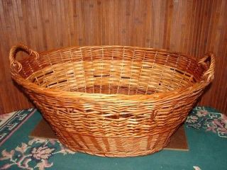 wicker laundry baskets