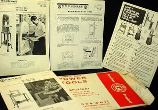 Owners Manual Rockwell Delta 10 Band Saw 16 Scroll 1971 In Envelope