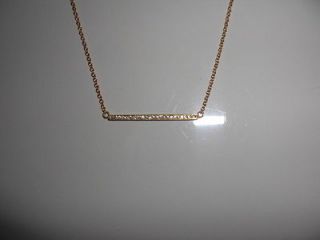 NEW Jennifer Meyer 18K Yellow Gold Diamond Stick Necklace