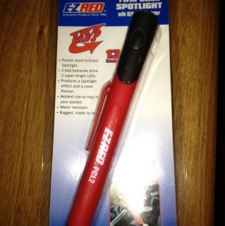 EZ Red Twin Beam Spotlight With Red Laser Pointer Penlight Pcl2