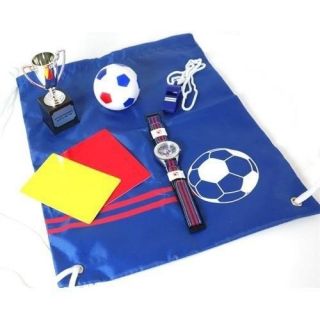 Identity London Football Design Blue Dial Boys Watch and Sports Kit