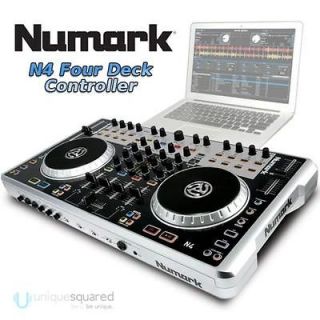 Numark N4 Digital 4 Deck USB DJ Controller Mixer and Audio Interface