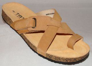 Tatami Birkenstock Dina Sand Tan Leather Slides Sandals 7/38 10/41 CB