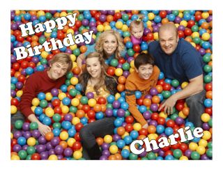 Good Luck Charlie edible party cake topper cake image