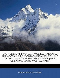 Dictionnaire Fran Ais Montagnais  Avec Un Vocabulaire Montagnais Ang