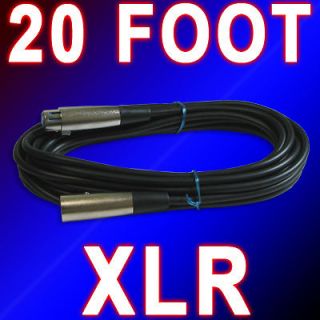 10 PACK XLR M F DMX LIGHTING MIC CABLES 20 FT FOOT cord