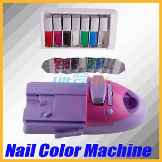 Art Stamping Printer Machine 7 Color Polish Printing Drawing kit Set