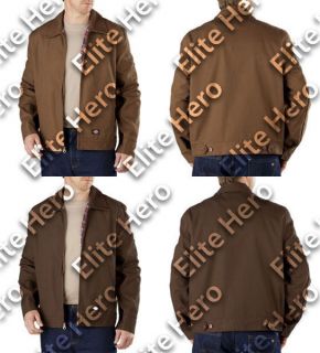 Dickies Mens Duck Eisenhower Jacket w/ Iconic 509 Flannel Plaid