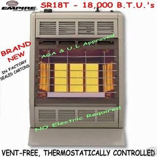 EMPIRE   18,000 BTU Vent Free L.P. Space Heater   SR18T