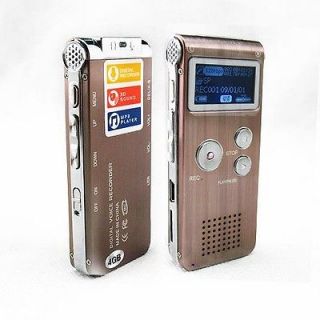 Rechargeable 4GB Digital Telephone Sound Voice Recorder Dictaphone MP3