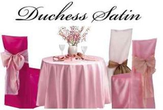 Satin Brush 108 Round Tablecloths, Wedding Table Linen, 22 Colors