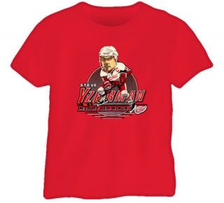 Steve Yzerman Retro Hockey Caricature T Shirt