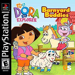 Dora the Explorer: Barnyard Buddies (Sony PlayStation 1, 2003) *FREE S