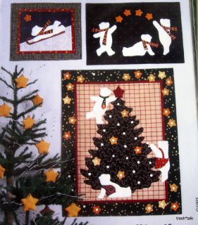 Christmas Wallhanging mini quilt pattern Polar Bear Advent Calendar