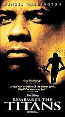 the Titans (VHS) Denzel Washington   Biography  Drama  Sport