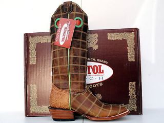 Resistol Ranch Womens Oiled Calf Buckaroo Cowgirl Boots