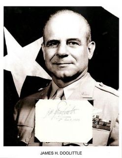James Jimmy Doolittle Autograph General Aviation Pioneer Medal Honor