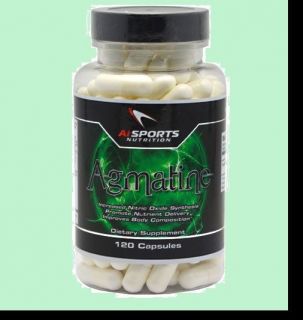 AI Sports Nutrition Agmatine 120 Capsules Stack with Pre  Workout