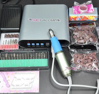 Full Professional Electric Nail Art Drill 30000 File Bits Bands #219